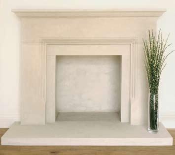 Burraton This popular fireplace combines a simple design with an elegant mantle.