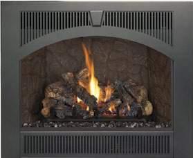 A face fits over the entire firebox thereby giving your fireplace a completely different look to that of