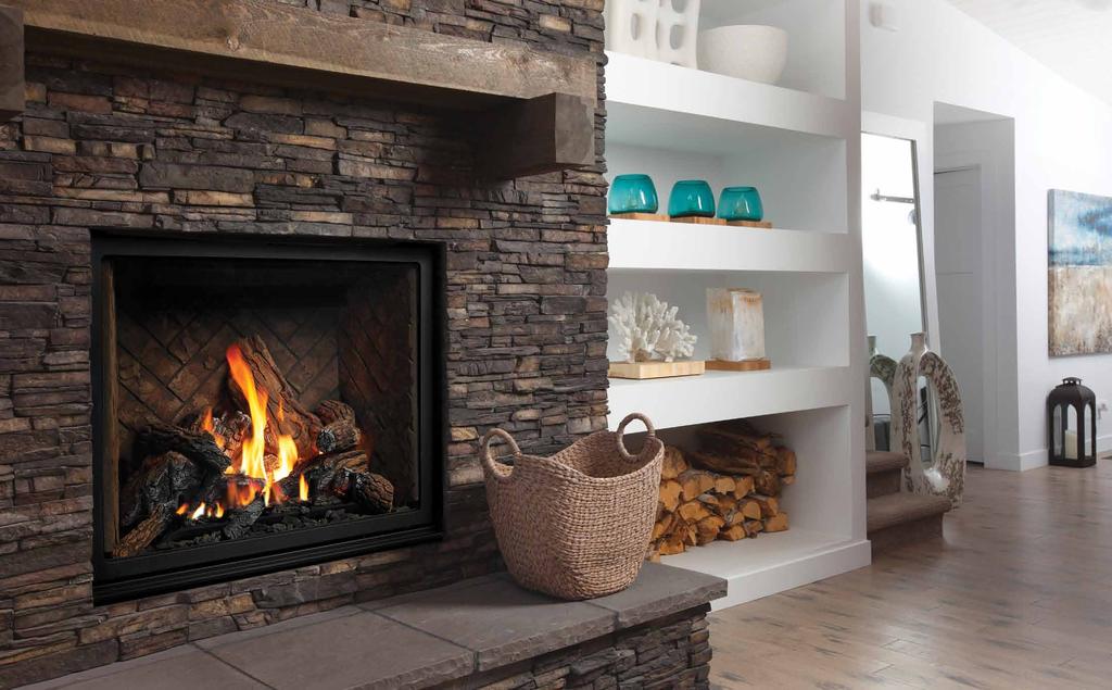 B e n t l e y Zero clearance direct vent gas fireplace