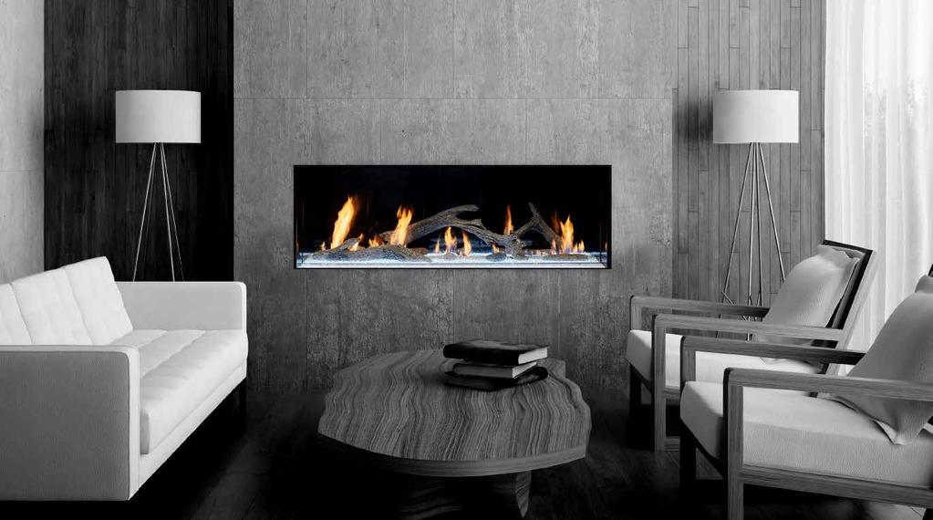 ingle-sided The sleek simplicity of this fireplace lends itself to a wide range of applications and has the ability to complement any residential or commercial space with its clean, dynamic view, and