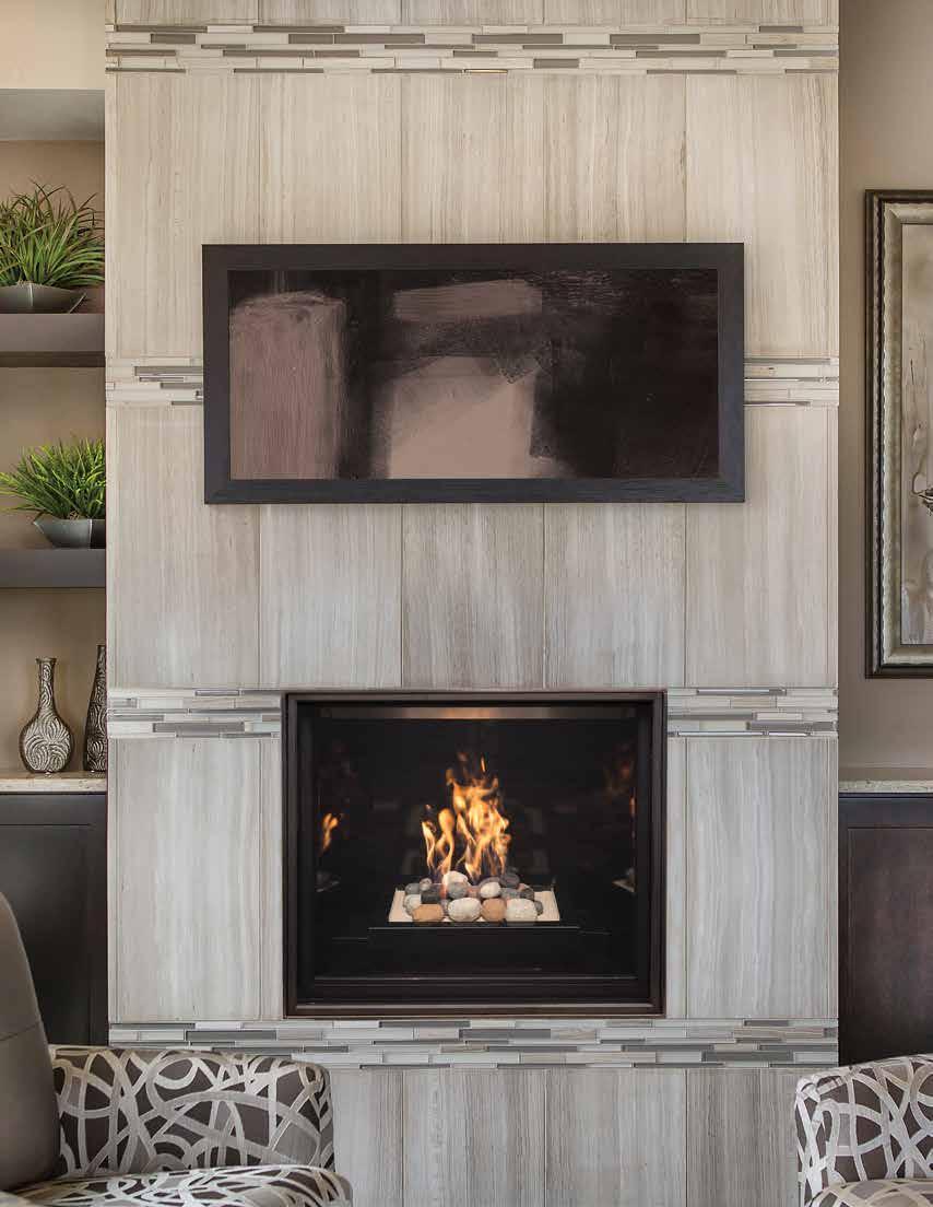 TC30 Transform the ambiance of a small space with dramatic flames on full display.