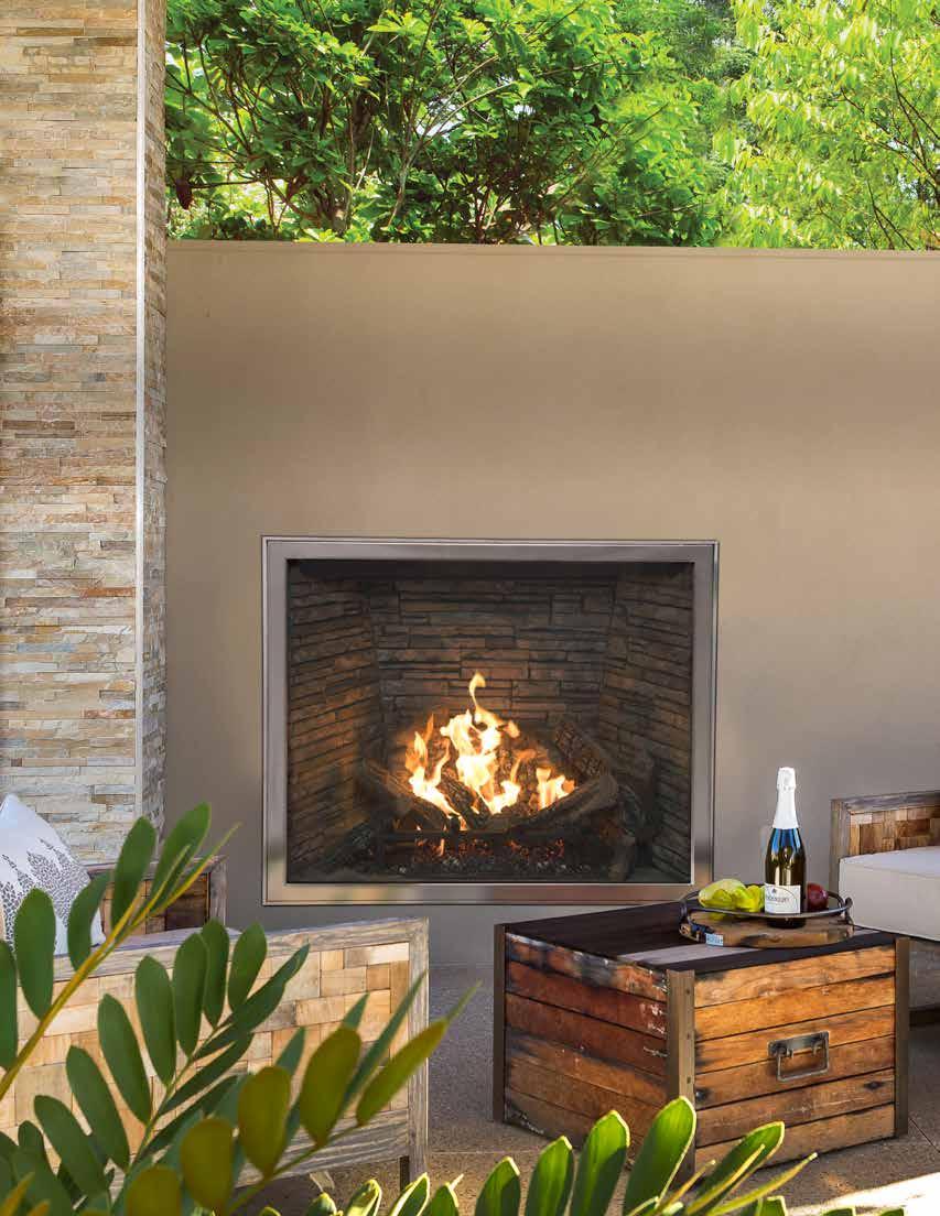 OUTDOOR TC42 Outdoor The TC42 outdoor fireplace creates a captivating focal point in your outdoor space. It s the perfect combination of elegant form and reliable function.