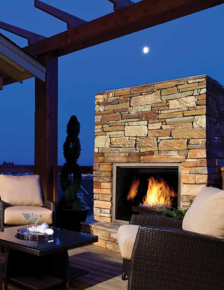 OUTDOOR Expand your living space with Town & Country s TC36 Outdoor gas fireplace.