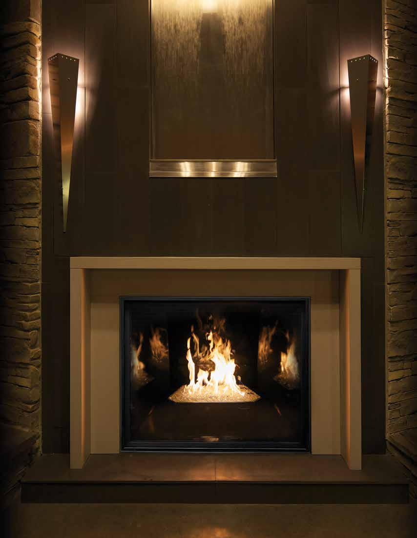 TC54 Town & Country s TC54 is the world s largest factory-built, direct-vent gas fireplace, grandly proportioned to fit in great rooms and commercial settings