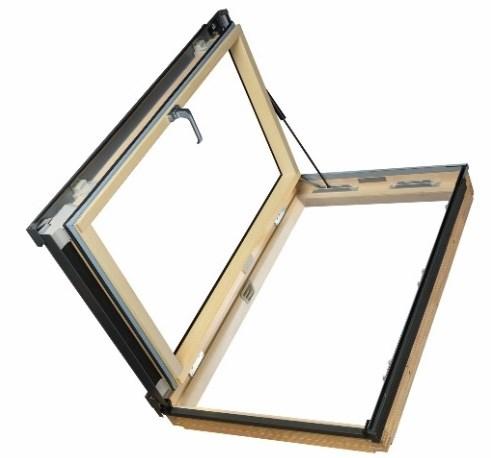 Figure 11: BVP - Tilt Opening The FAKRO BDL, BDR, BVP & BXP roof windows is available in an anti-burglary (P2) and antiburglary and highly energy efficient (P5) IGU. The frames are non-vented.