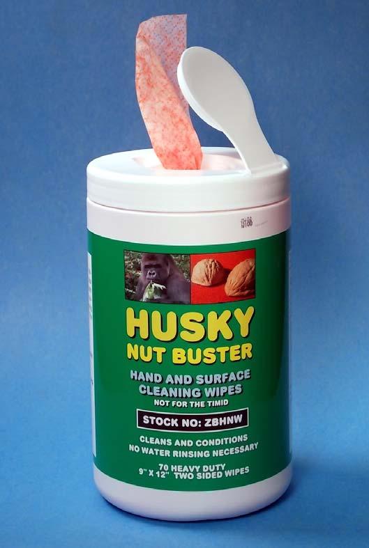 HUSKY NUT BUSTER Hand Cleaning Wipes HUSKY NUT BUSTER WIPES are built for ultimate performance.