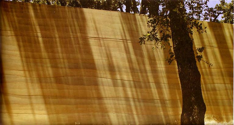 The Result Rammed Earth Wall ~ Detail Design Reflecting regional
