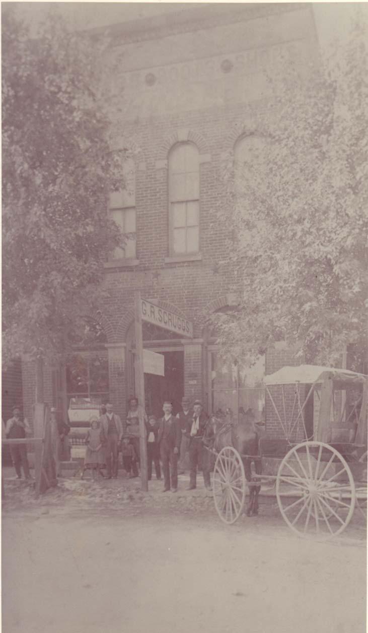 Figure 1. G.R. Scruggs dry goods store as it looked circa 1891, when Scruggs purchased the building from Allen W. & Sara E.