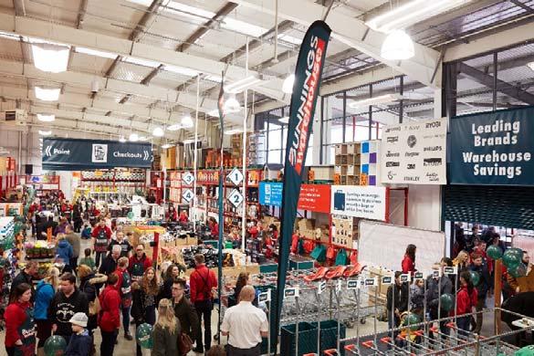 Bunnings Warehouse pilots Bunnings Warehouse pilot opened in St Albans Store stripped, mezzanine removed New lighting & floor finish Built Bunnings-style landscape canopy Reconfigured entrance &