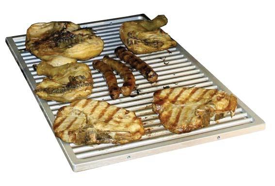 This rack allows food to be grilled and obtain a browning effect just like a barbeque grill.