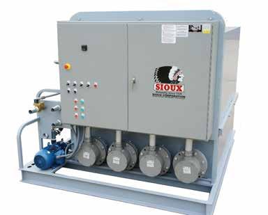 All Electric Water Heaters 500,000 to 2 Million BTU The heater is capable of heating water up to 200 F using up to four flanged heating elements enclosed in a 1,000 gallon mild steel tank.