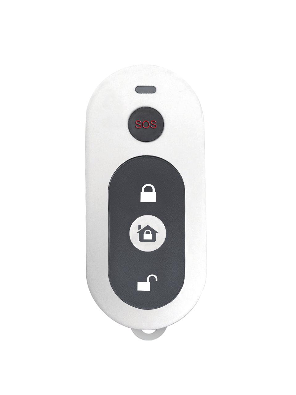 Using the Alarm unit Remote Control Bell button: triggers a loud emergency alarm Away button: activate the Alarm unit Disarm: deactivate the Alarm unit Switch Voice: Switch from Chime to Siren and