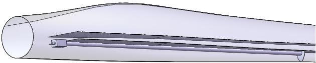 The output performance of the blade can reach 80% or more performance of the blade not covered by ice, the local enlarged drawing of the air inlet is shown in Figure 2 (b).