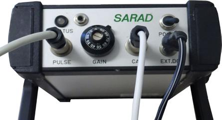 The input connector of the SPECTRA 50xx provides in addition the power supply and the bias voltage for the connected preamplifiers and shaping amplifiers (such as SARAD AMP01-03, MOD01-03, MOD01-04