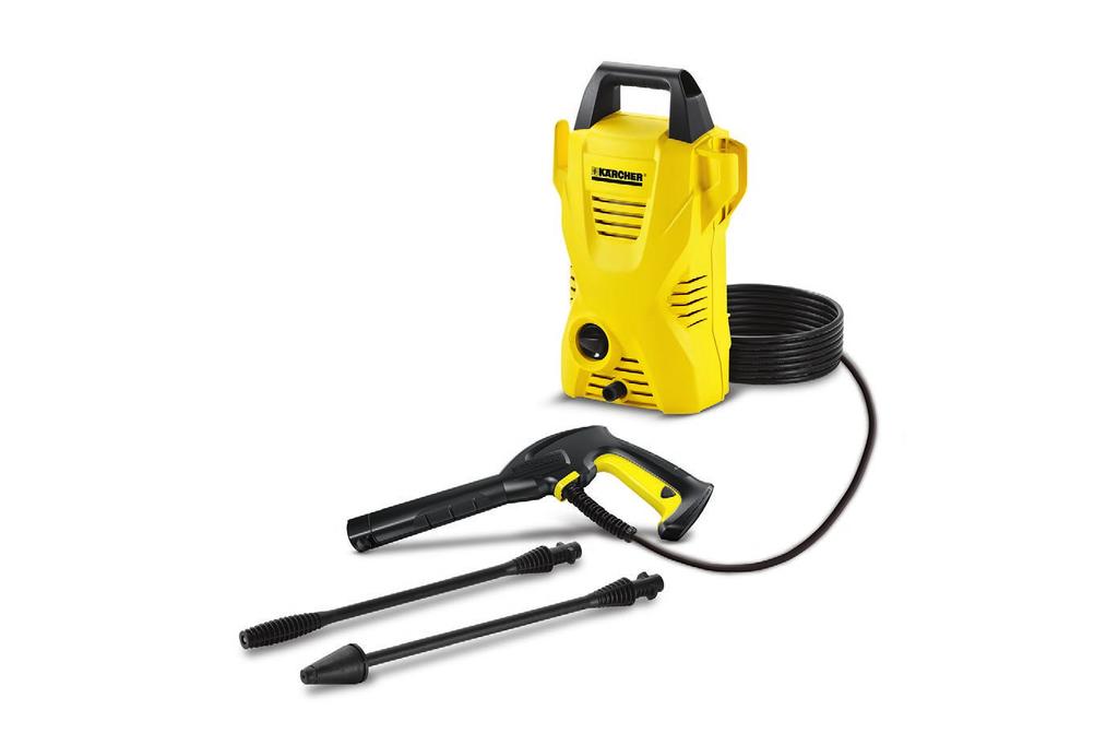K2 Compact The Kärcher K2 Compact jet washer might be small and lightweight but it can make light work of even the biggest cleaning jobs.
