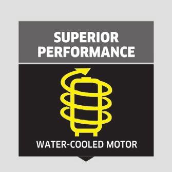 1 2 3 4 1 2 Outstanding performance The state-of-the-art water-cooled motor