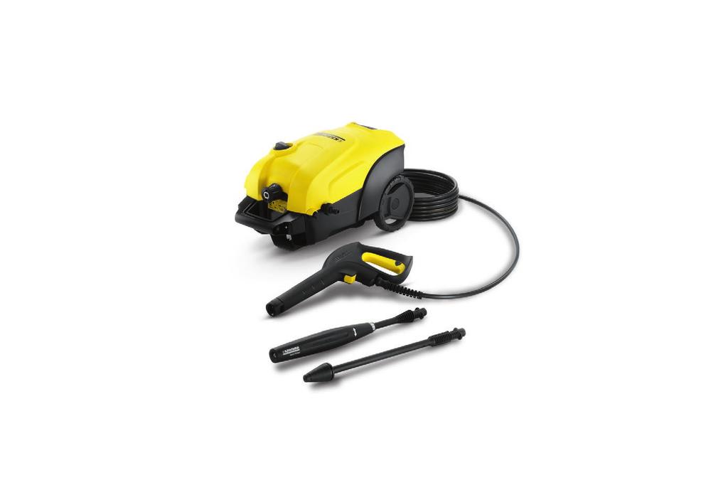 K 4 Compact The "K4 Compact" with water-cooled motor is ideal for occasional removal of moderate dirt. This high-pressure cleaner is ideal for garden fences, bicycles and small vehicles.