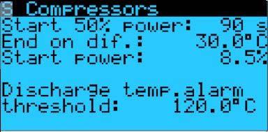 differential temperature is 30. Request power (default 8.