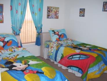 Bedrooms 3, 4 & 5 have twin beds, built-in wardrobes, bedside tables,