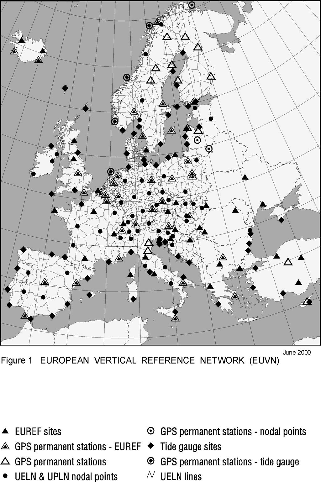 The EUVN is a step to establish a fundamental network for a further geokinematic height reference system such as EVS 2000 under the special consideration of the Fennoscandian uplift and the uplift in