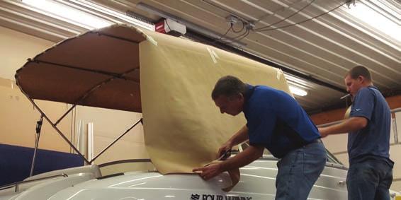 *The protective film masking should remain on the sheet during fabrication.