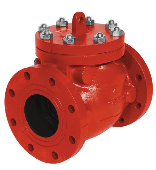 These check valves are rugged in construction and simple in design.