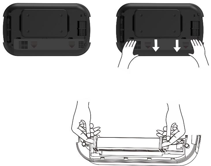 fan out of the base unit slowly and disconnect the two-prong connection into the base of the smokeless grill.