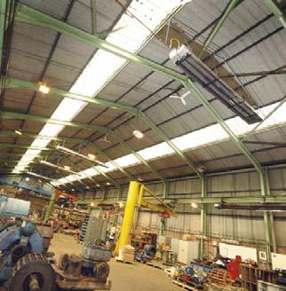 Universal Application Radiant heating has traditionally been predominant in industrial and commercial buildings, especially where there are large, high bay areas or where there are a high number of