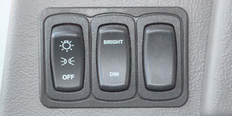 SECTION 3 DRIVING YOUR MOTORHOME HEADLIGHT SWITCH The headlight switch is located on the left side of the dash.