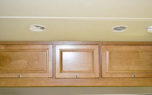 SECTION 4 APPLIANCES AND SYSTEMS Supply/Return Air Vents (Located throughout the ceiling of the motorhome) -Typical View WASHER/DRYER STACKABLE If Equipped Your motorhome may be