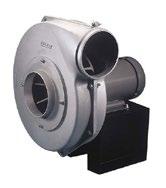 ADJUSTABLE PITCH Industrial centrifugal fans with flat bladed wheel resists material buildup while maintaining