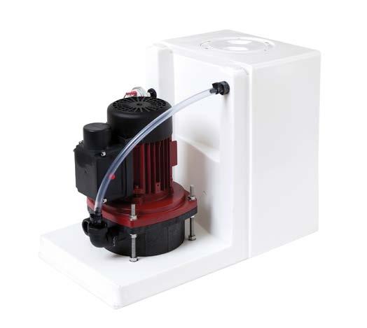 UNISAN + (UNISAN COMMERCIAL) Fully automatic waste water pump Unisan is suitable for pumping waste water from dishwashing and washing machines (domestic and commercial), air conditioning units and