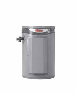 Rheem Electric Heavy Duty 50L 613050 235-295* FIRST HR DEL Indoor/ Outdoor Ideal for cafés, hair salons and small business applications Larger mass anode Quick recovery 5 year commercial warranty on