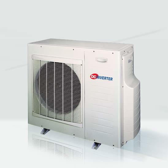 Once the temperature setpoint is reached, the inverter will reduce and adapt speed according to the capacity needed only. Variable capacity : from 30 to 110% of nominal capacity.