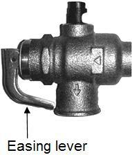 2. Operate easing lever on expansion control valve (if ECV fitted) (refer to Expansion Control Valve on page 8). 3.