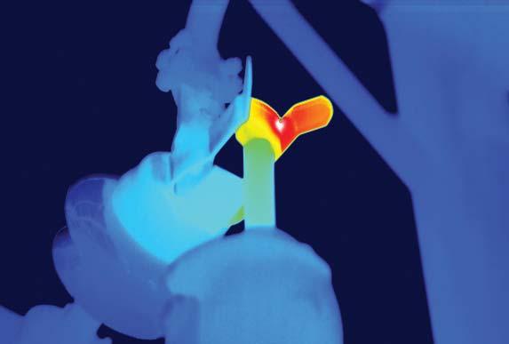 safely without damage or contact using thermal imaging technology.
