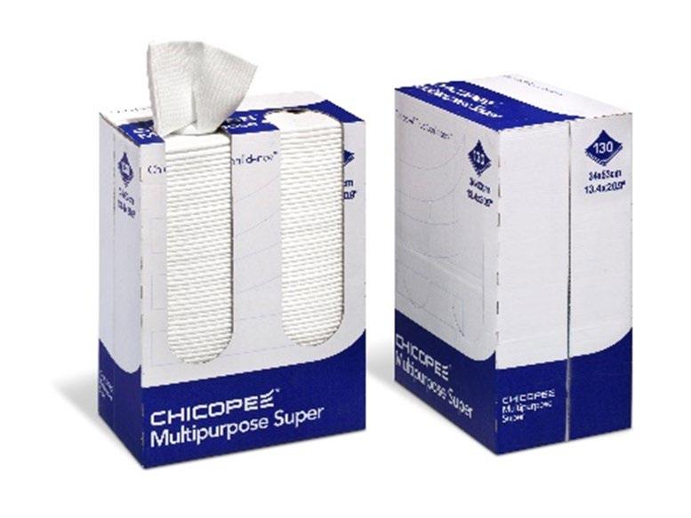 CHICOPEE MULTIPURPOSE SUPER (Foodservice) No cook can go without a hardwearing, hygienic towel to carry out routine cleaning tasks.