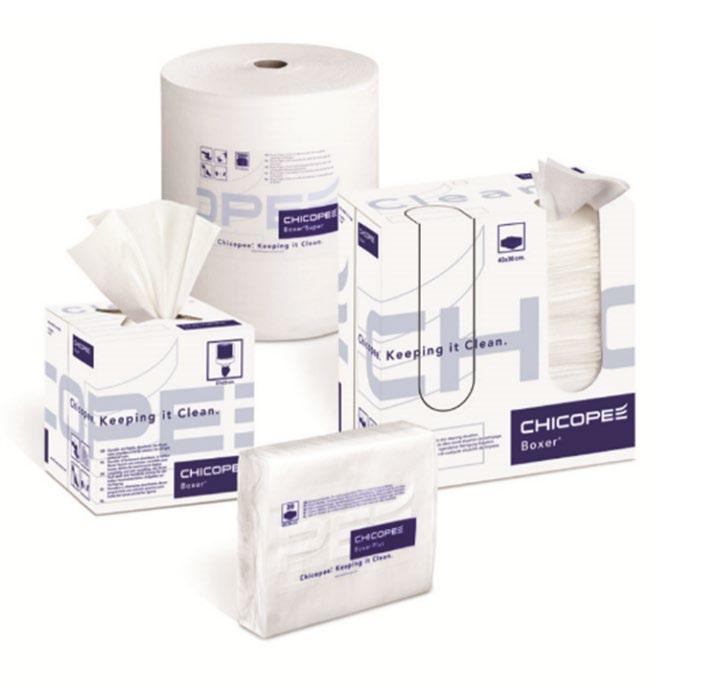 CHICOPEE DURAWIPE RANGE Choosing a DuraWipe ensures not only a superior clean, but also durability. That means DuraWipe outlasts any paper-based wipe.