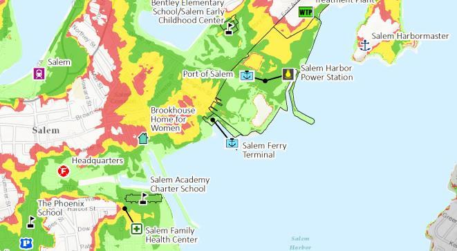 SLR and coastal flood viewer Interactive maps of flooding extents and water level