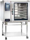 Roll-in carts (Rack Management System) Interchangeable carts quickly transport multiple pans or plates from the CT PROformance Combitherm to freestanding QuickChillers or Halo Heat CombiMate holding
