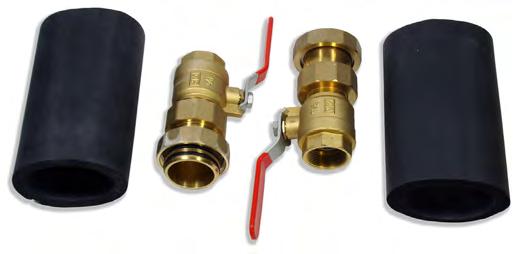 mounted for space savings Slotted mounting holes for installation ease Utilizes Flo-Link XL connection to isolation valves for ease of installation and less chance