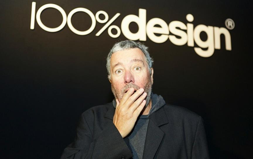 Press release October 2014 100% Design 2014 reports record numbers for its 20 th edition since re-launch by Media 10 in 2012 Above: Philippe Starck opened 100% Design 2014 to coincide with the
