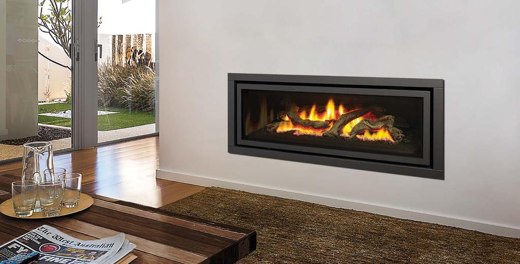 GF1500L shown with door frame and fascia in black. Why Choose A Direct Vent Fireplace?
