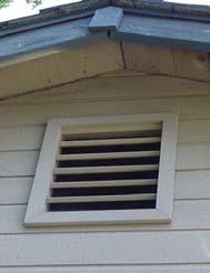 and eave vents All vent openings need to be covered with