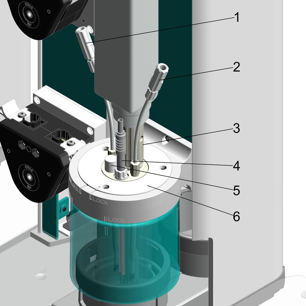 Optional: Equipping the KF titration head with a homogenizer or rod stirrer 5.