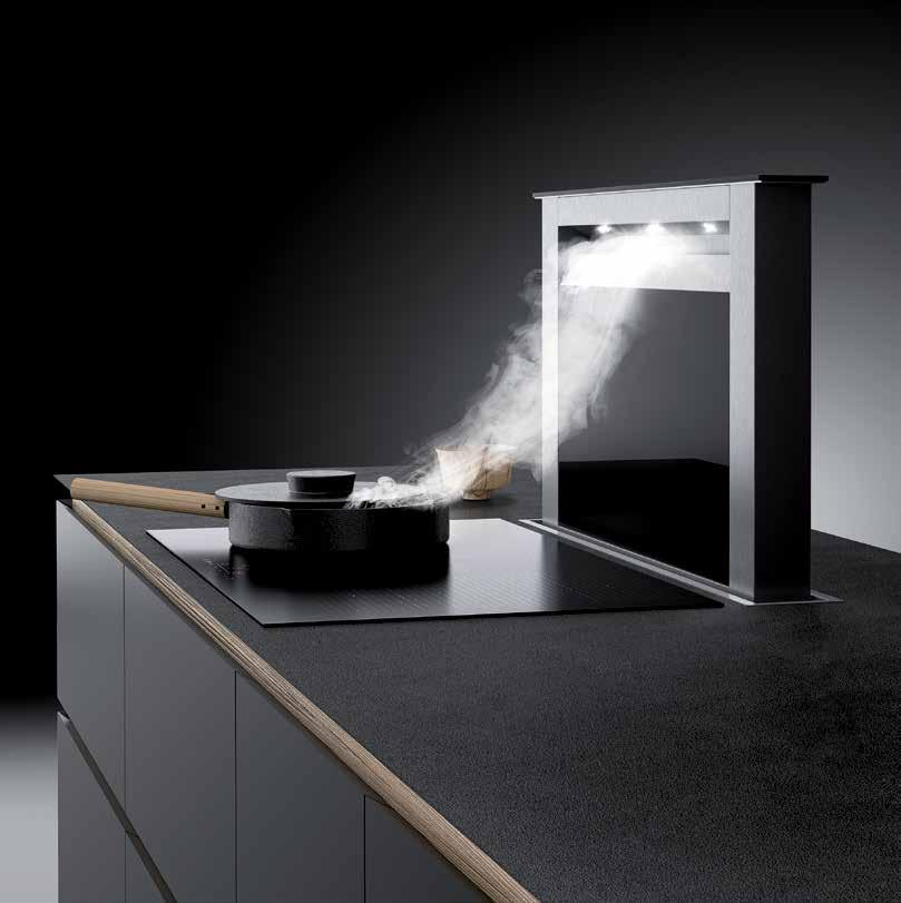 NEW Hood MOONDRAFT Ciarko Moondraft is the most extendable device in its class on the market which makes its a one of a kind downdraft hood.