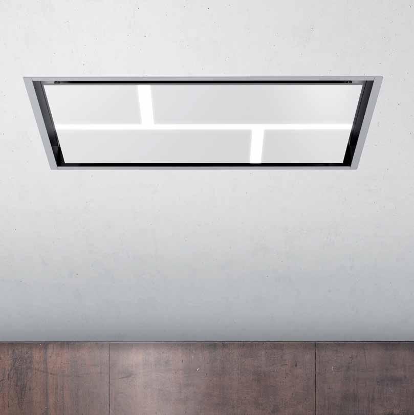 NEW Ceiling hood STRIPE GLASS The Ciarko ceiling hood is a special offer for all admirers of modern form. Its minimalist design may prove to be very useful in any modern kitchen.