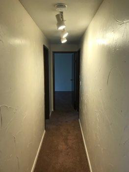 1. Conditions Upstairs Hallway Ceiling and walls are in good condition overall.