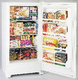 Upright Freezers These models include Cabinet shelves Adjustable temperature control Limited food loss