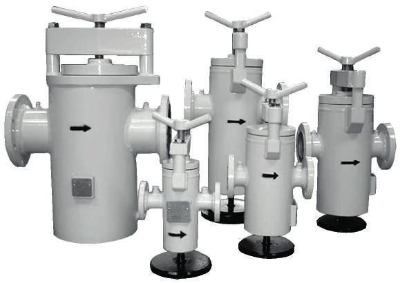 retentions. Can be manufactured using quick opening system that facilitates the maintenance of the filter.